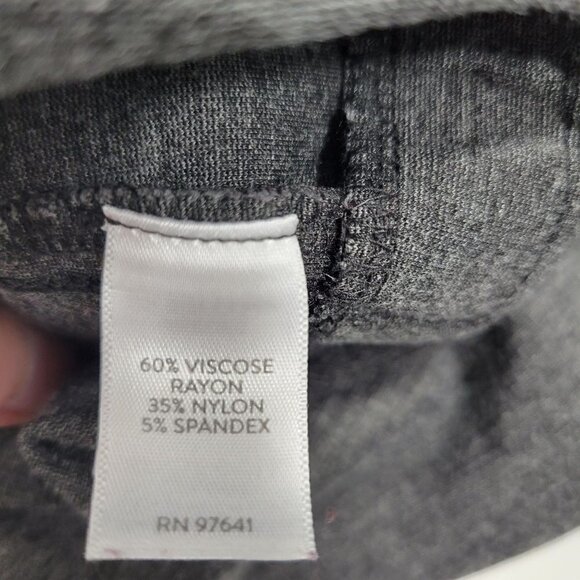 J. Jill Women's Ponte Slim Leg Charcoal Grey Stretchy Pull On Pants Size M - Picture 9 of 11